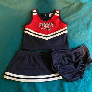 Baby size 0/3 months patriots cheerleading uniform